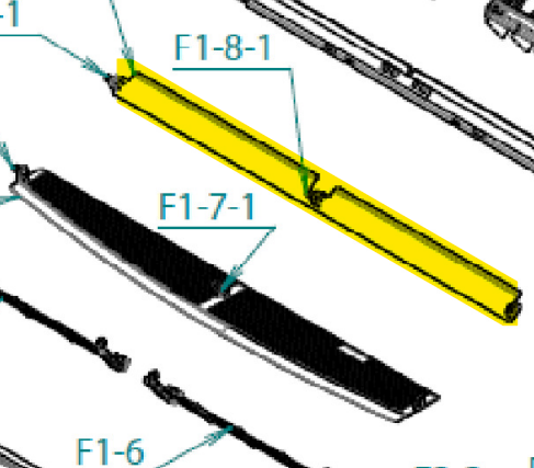 5012469 - ALETTA DEFLETTORE ORIZZONTALE PICCOLA