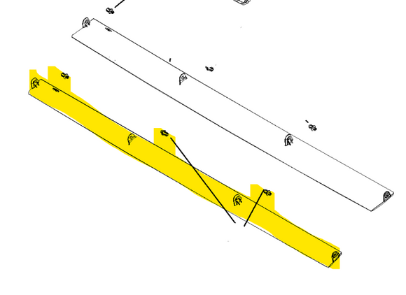5016885 - ALETTA DEFLETTORE ORIZZONTALE PICCOLA