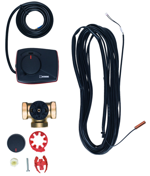 EKHY3PART - SET VALVOLA DEVIATRICE & SONDA ACCUMULO STANDARD PER IBRIDE & POMPE DI CALORE
